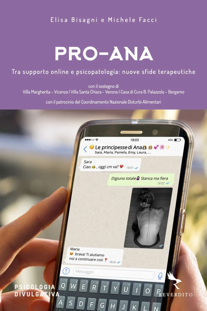 Copertina del libro «Pro-ana: tra supporto online e psicopatologia» di Michele Facci ed Elisa Bisagni
